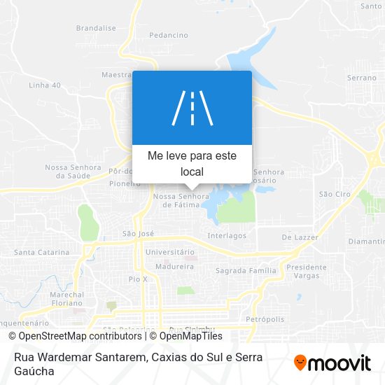 Rua Wardemar Santarem mapa