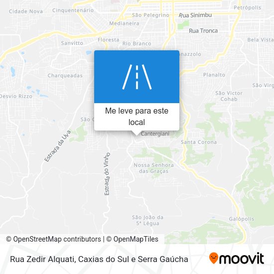 Rua Zedir Alquati mapa