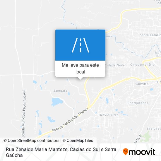 Rua Zenaide Maria Manteze mapa