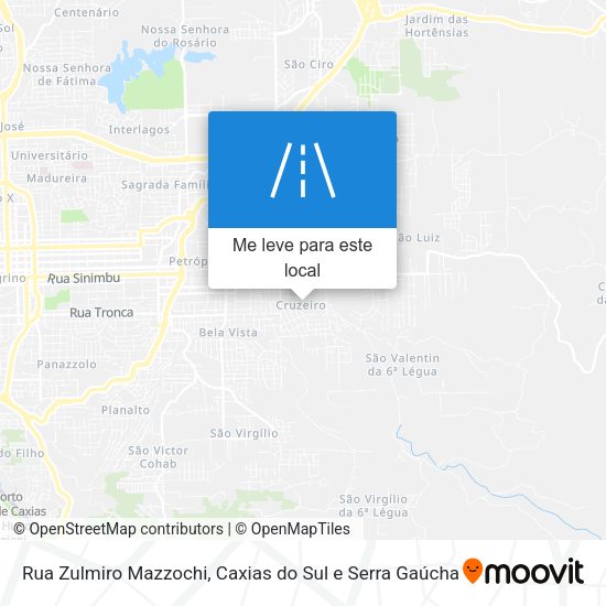 Rua Zulmiro Mazzochi mapa