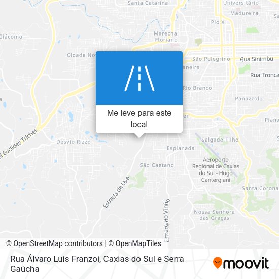 Rua Álvaro Luis Franzoi mapa