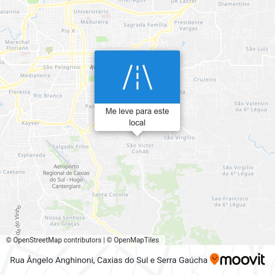 Rua Ângelo Anghinoni mapa