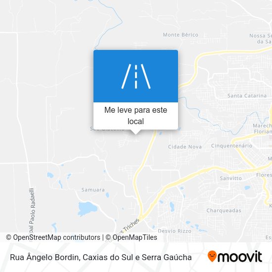 Rua Ângelo Bordin mapa
