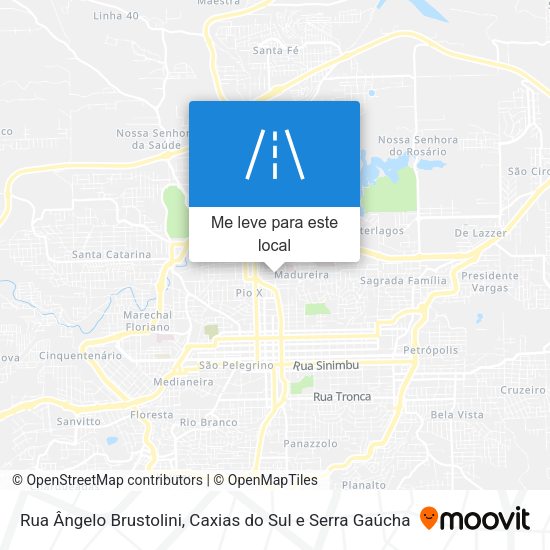 Rua Ângelo Brustolini mapa