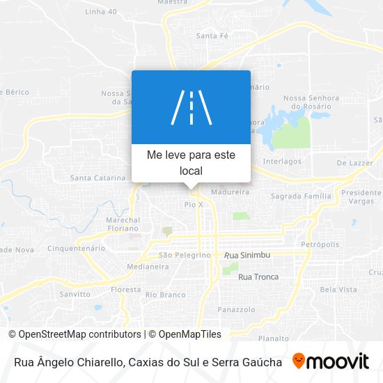 Rua Ângelo Chiarello mapa