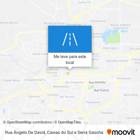 Rua Ângelo De David mapa