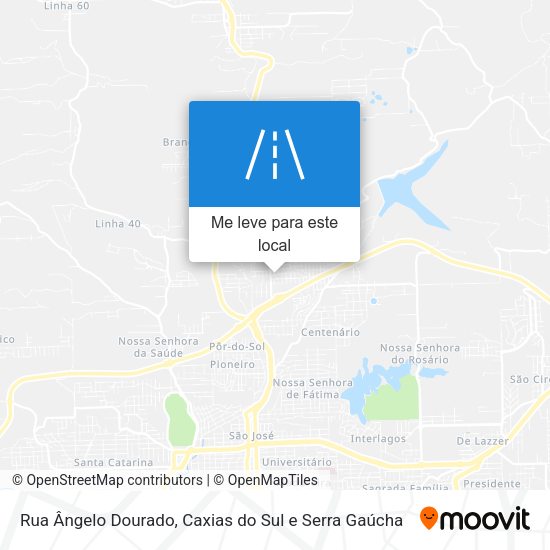 Rua Ângelo Dourado mapa