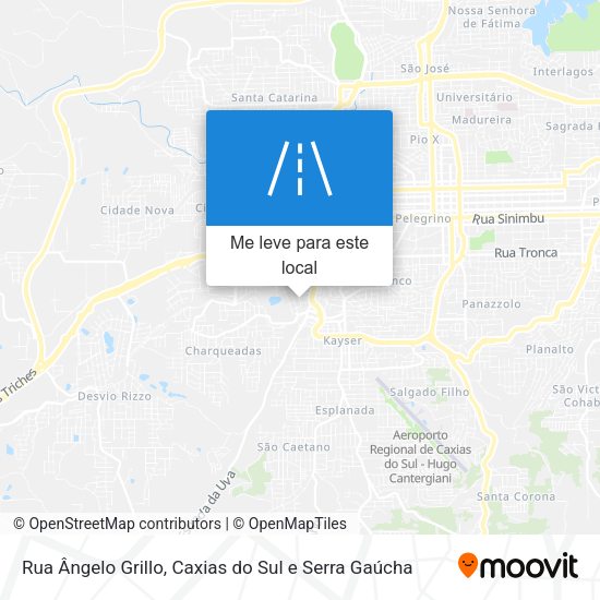 Rua Ângelo Grillo mapa