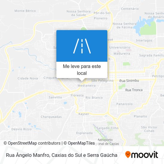 Rua Ângelo Manfro mapa
