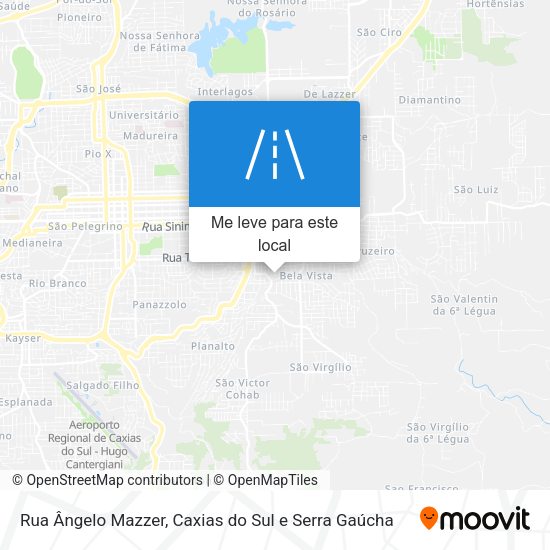 Rua Ângelo Mazzer mapa