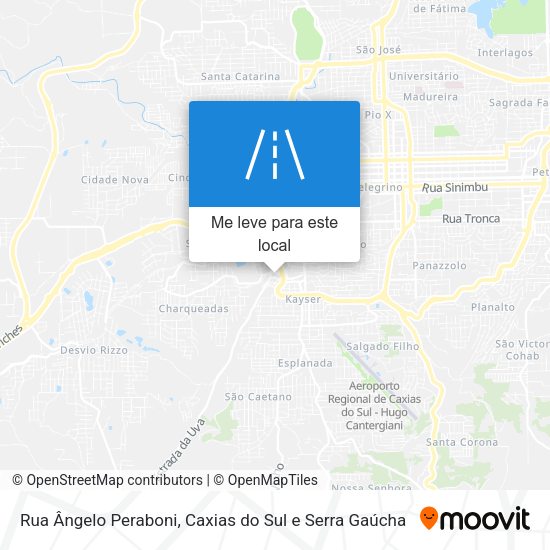 Rua Ângelo Peraboni mapa