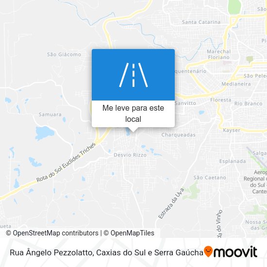 Rua Ângelo Pezzolatto mapa
