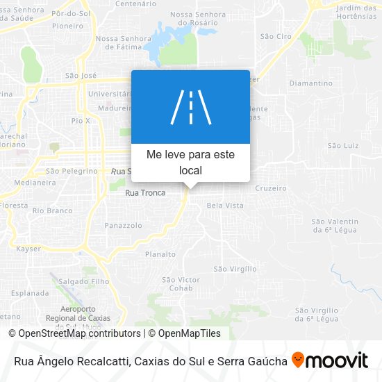 Rua Ângelo Recalcatti mapa