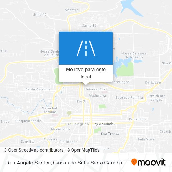 Rua Ângelo Santini mapa