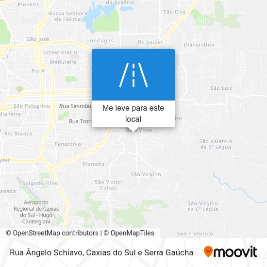 Rua Ângelo Schiavo mapa