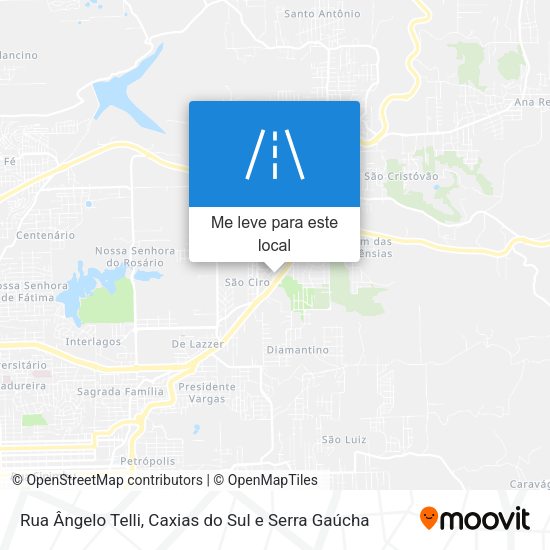 Rua Ângelo Telli mapa