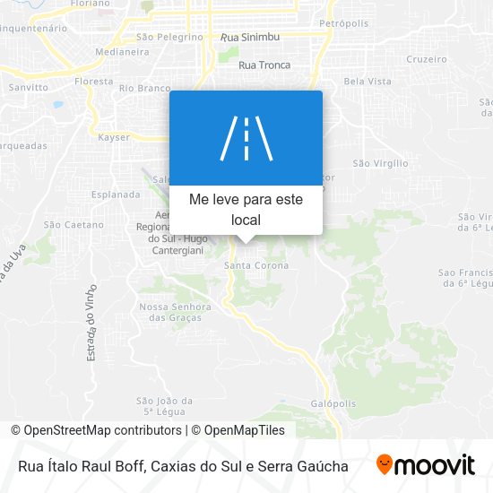 Rua Ítalo Raul Boff mapa