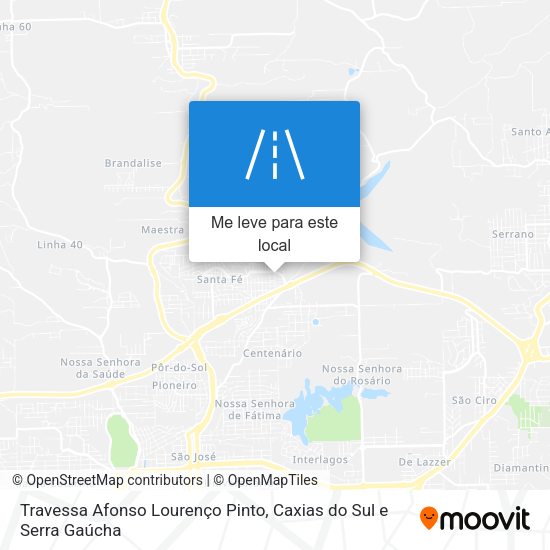 Travessa Afonso Lourenço Pinto mapa