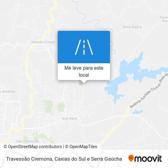 Travessão Cremona mapa