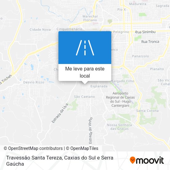 Travessão Santa Tereza mapa