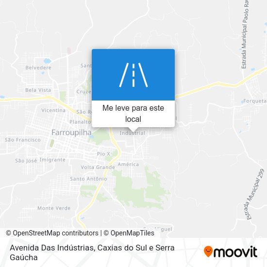 Avenida Das Indústrias mapa