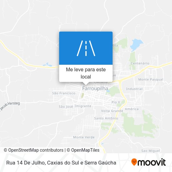 Rua 14 De Julho mapa