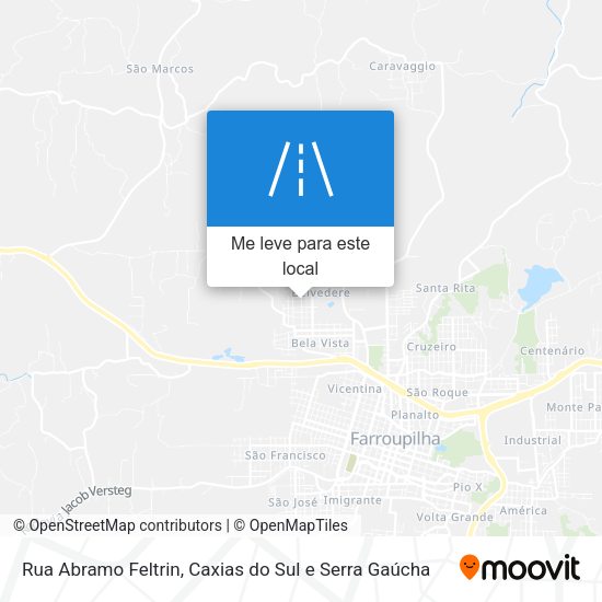 Rua Abramo Feltrin mapa