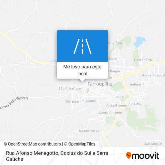 Rua Afonso Menegotto mapa