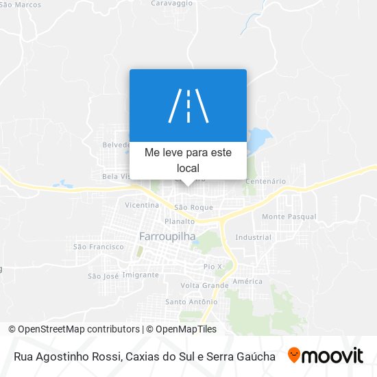 Rua Agostinho Rossi mapa