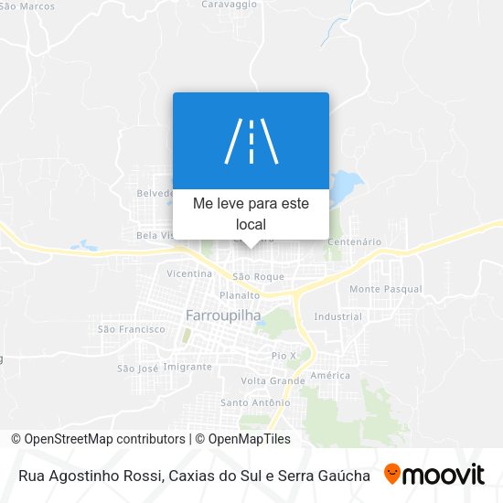 Rua Agostinho Rossi mapa