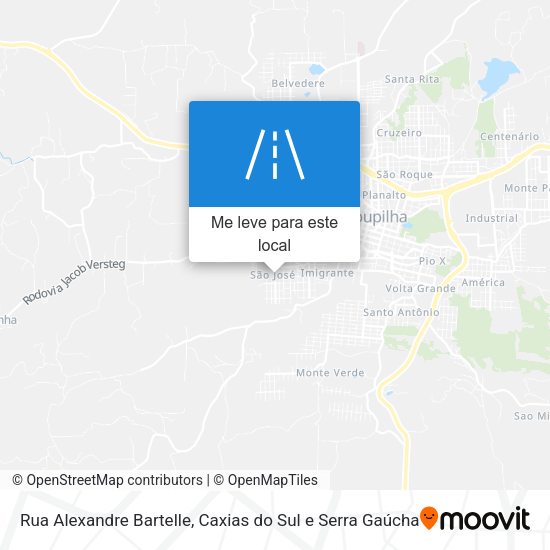 Rua Alexandre Bartelle mapa