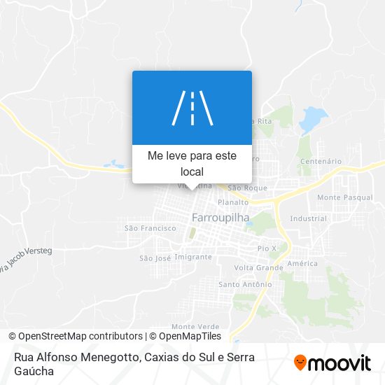Rua Alfonso Menegotto mapa