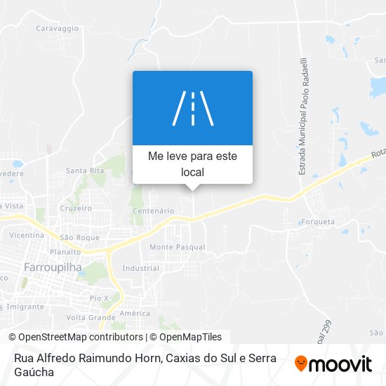 Rua Alfredo Raimundo Horn mapa