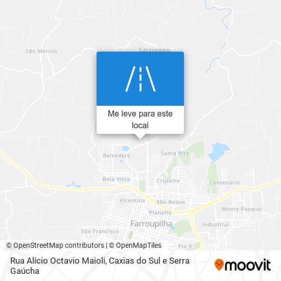 Rua Alício Octavio Maioli mapa