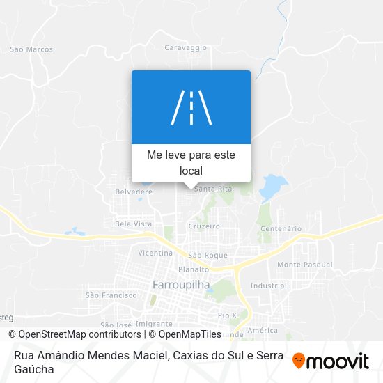 Rua Amândio Mendes Maciel mapa