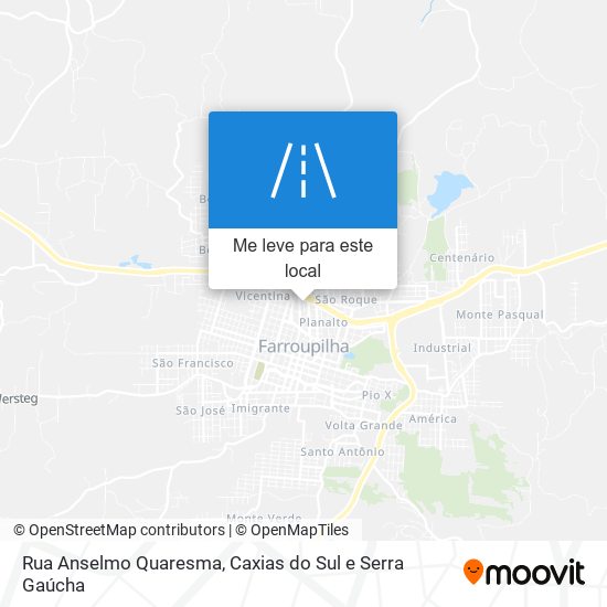 Rua Anselmo Quaresma mapa