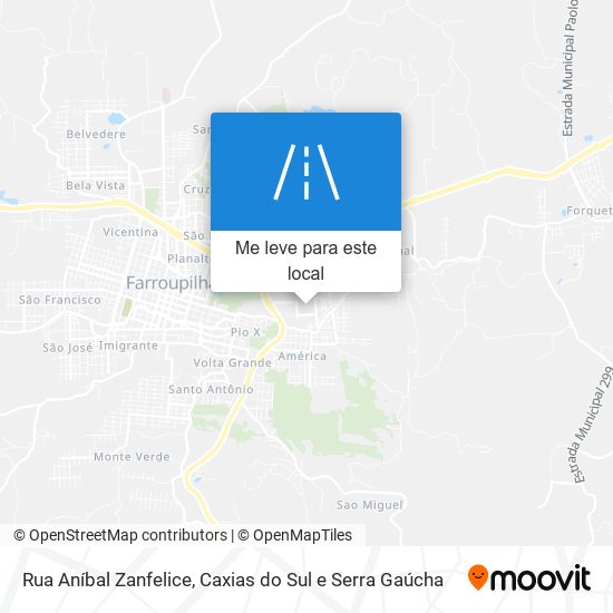 Rua Aníbal Zanfelice mapa