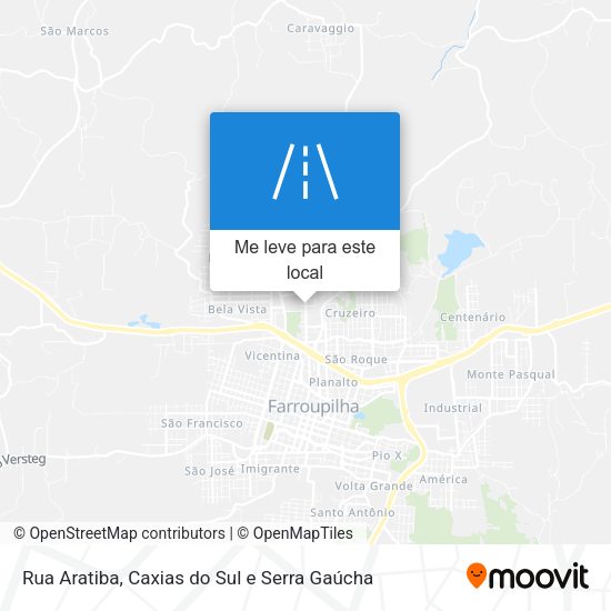 Rua Aratiba mapa