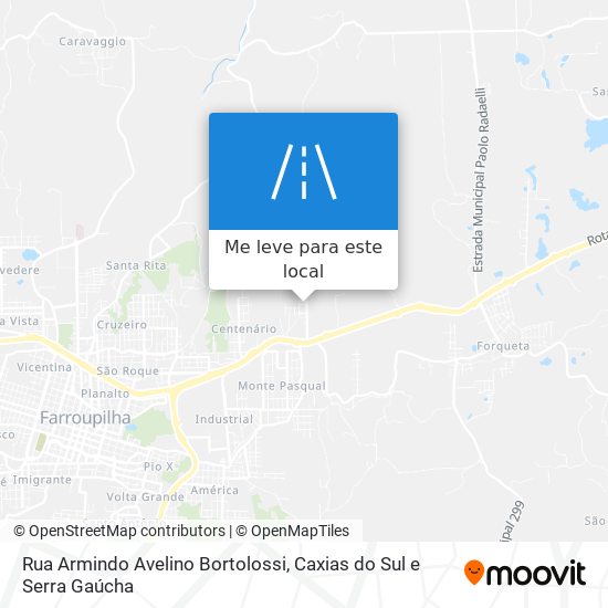 Rua Armindo Avelino Bortolossi mapa