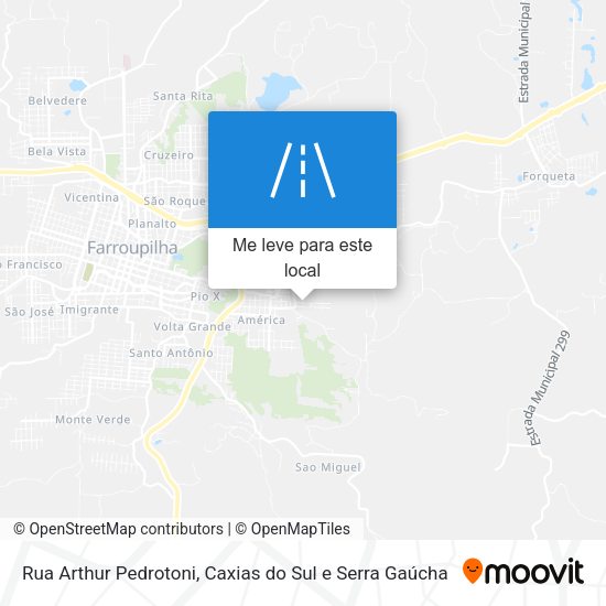 Rua Arthur Pedrotoni mapa