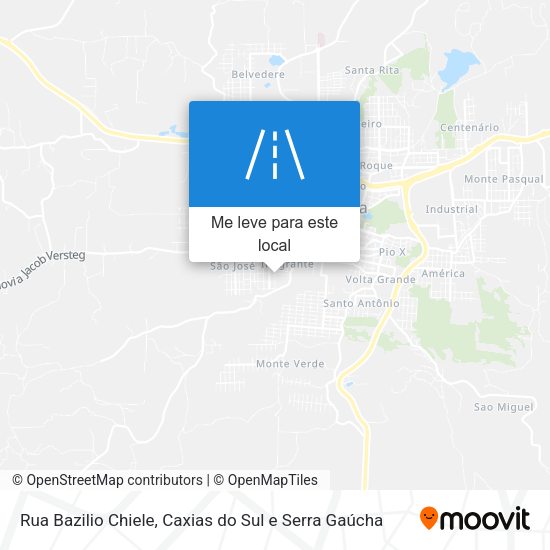 Rua Bazilio Chiele mapa