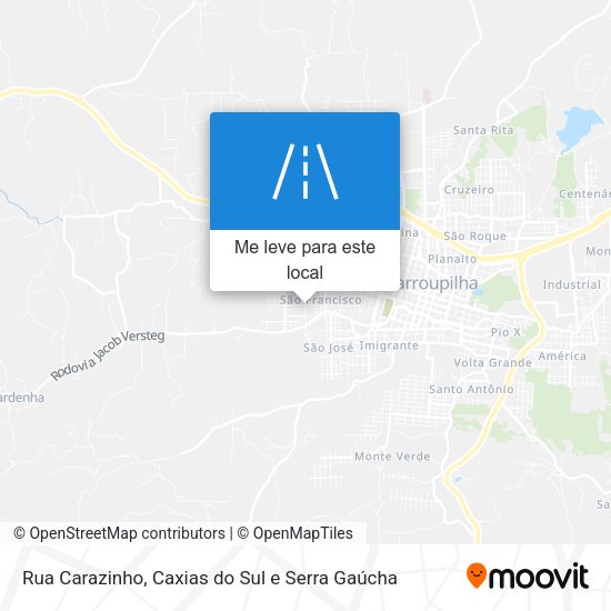 Rua Carazinho mapa