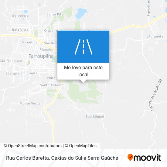 Rua Carlos Baretta mapa