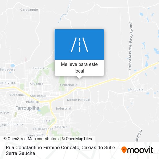 Rua Constantino Firmino Concato mapa