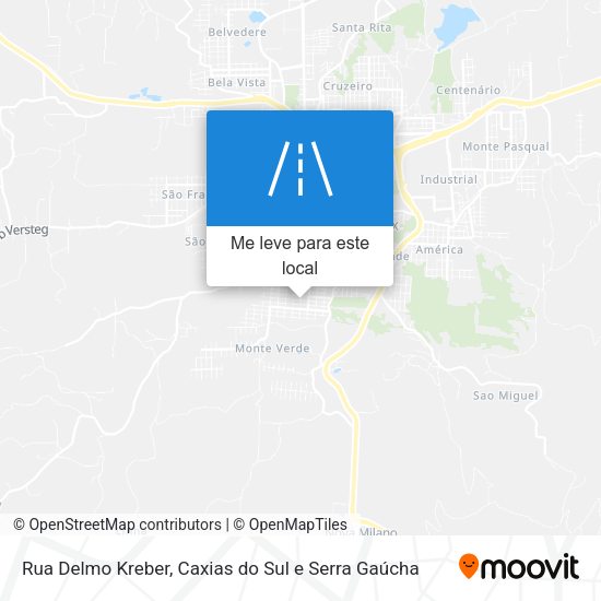 Rua Delmo Kreber mapa