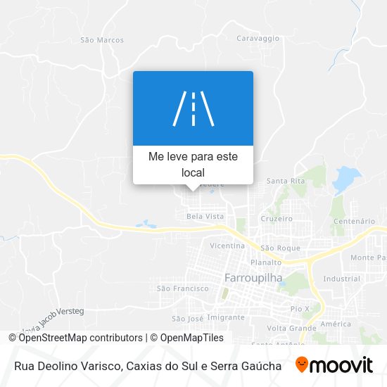 Rua Deolino Varisco mapa