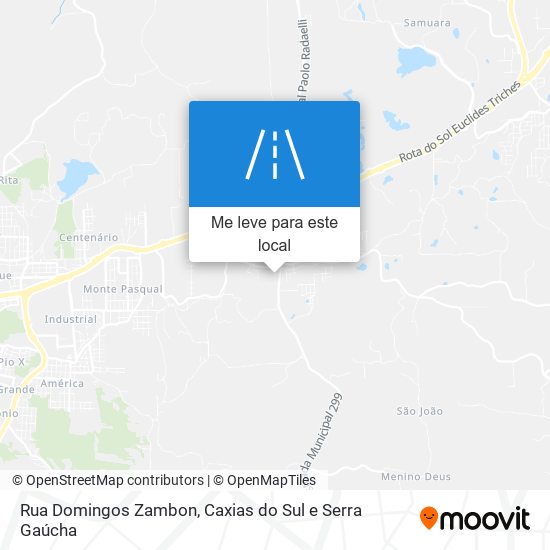 Rua Domingos Zambon mapa