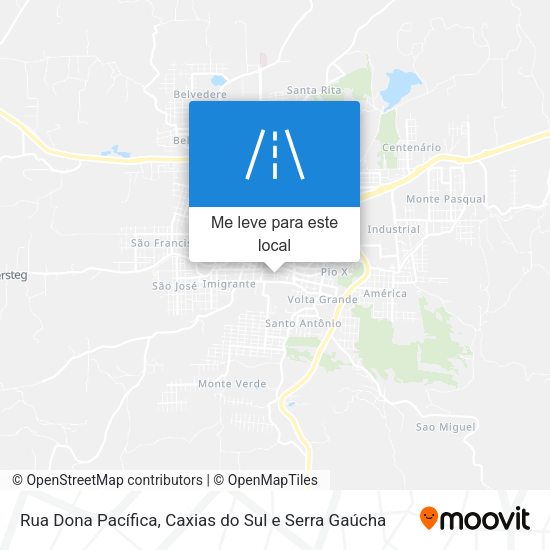 Rua Dona Pacífica mapa