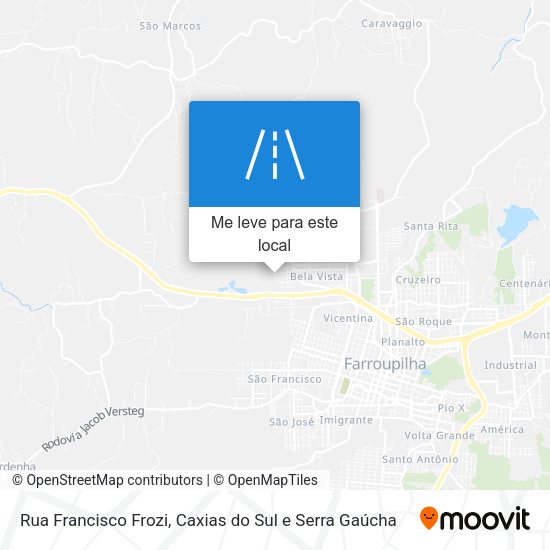 Rua Francisco Frozi mapa
