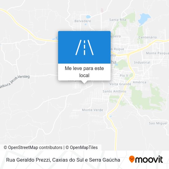 Rua Geraldo Prezzi mapa
